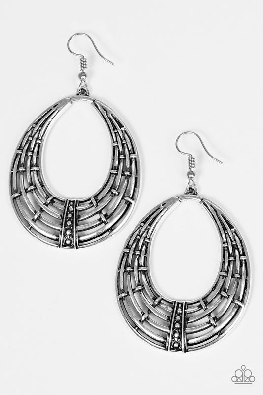 Tundra Texture - Silver Earrings