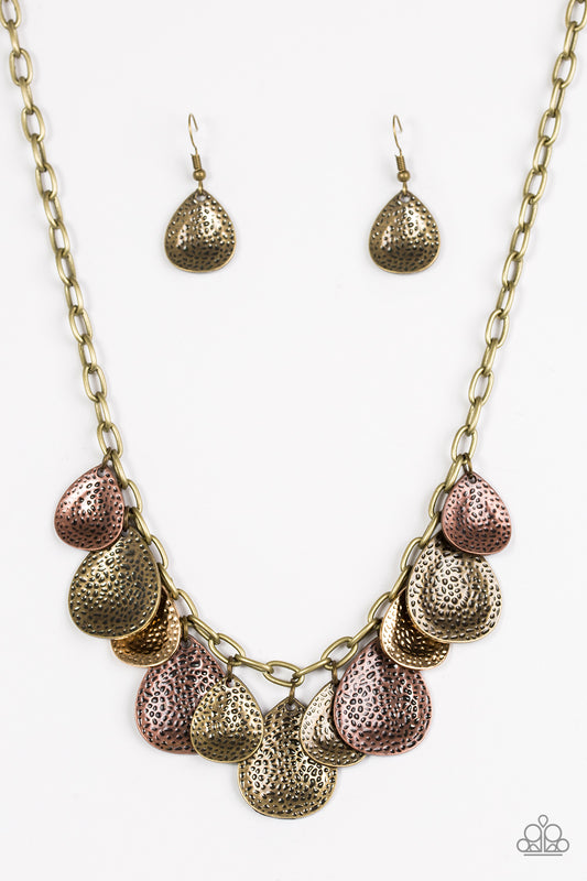 Storm Goddess - Brass Multi Necklace