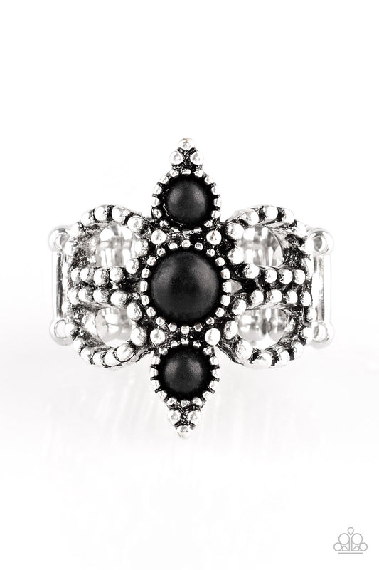 Outback Oasis - Silver w/BlackStones Ring