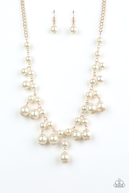 Soon To Be Mrs. - Gold & Pearls Necklace