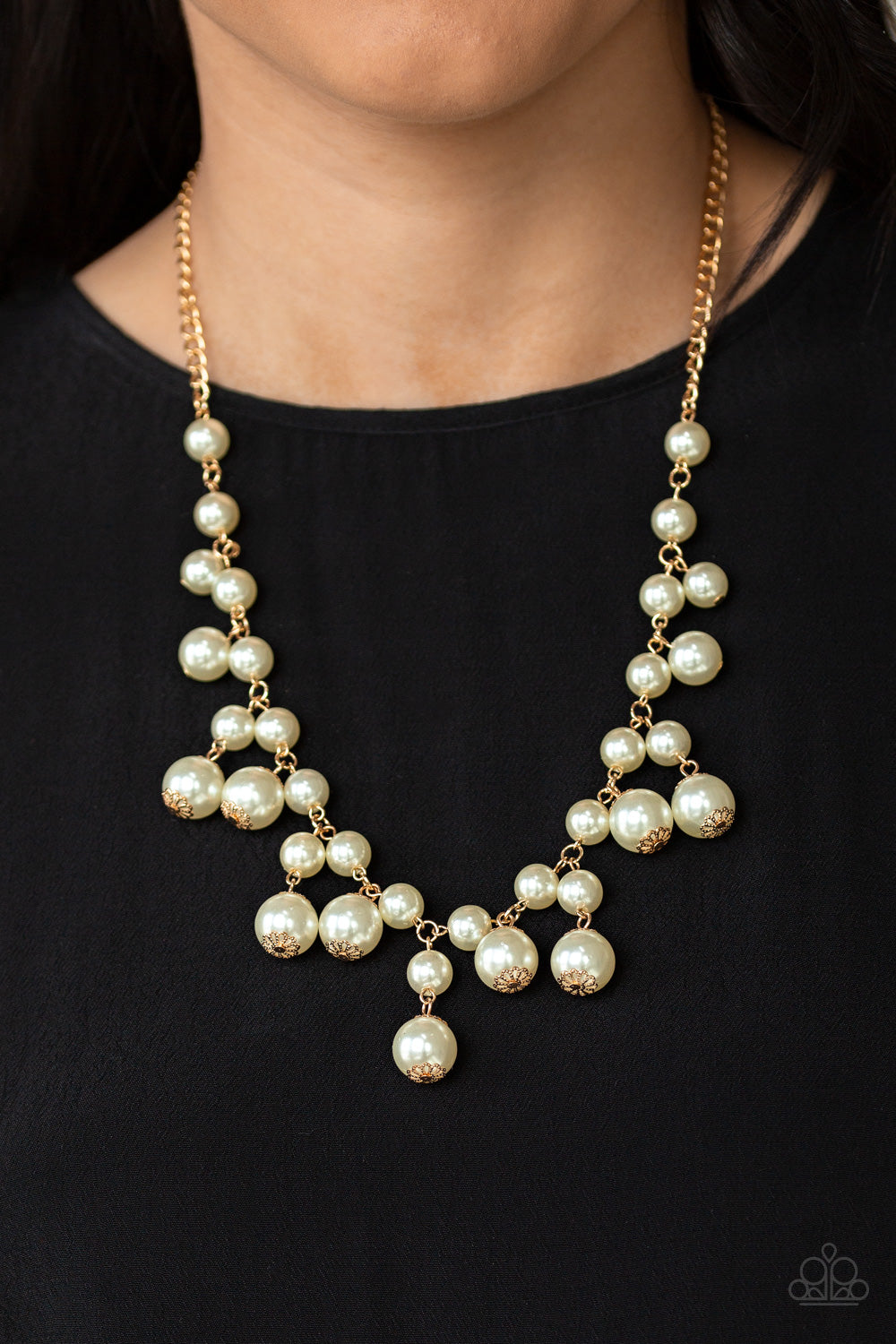 Soon To Be Mrs. - Gold & Pearls Necklace