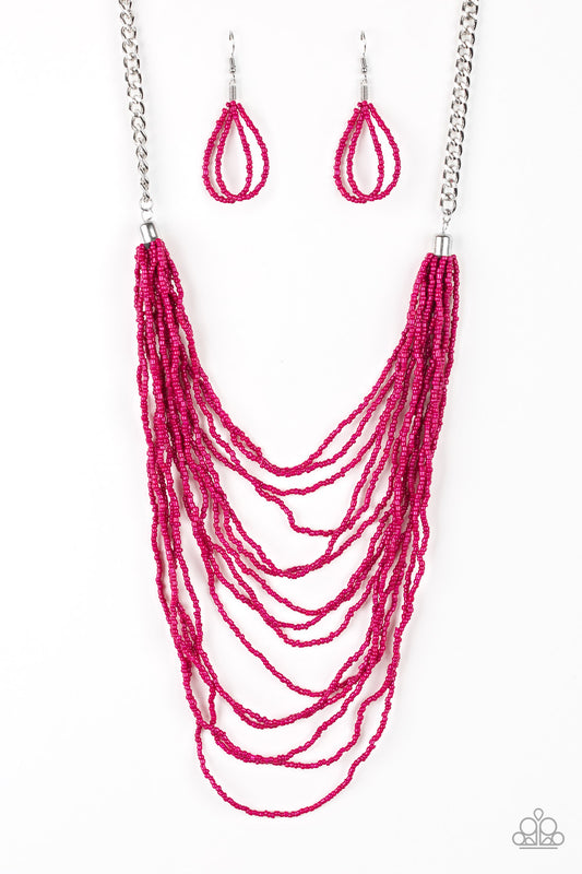 Bora Bombora - Pink Seedbeads Necklace