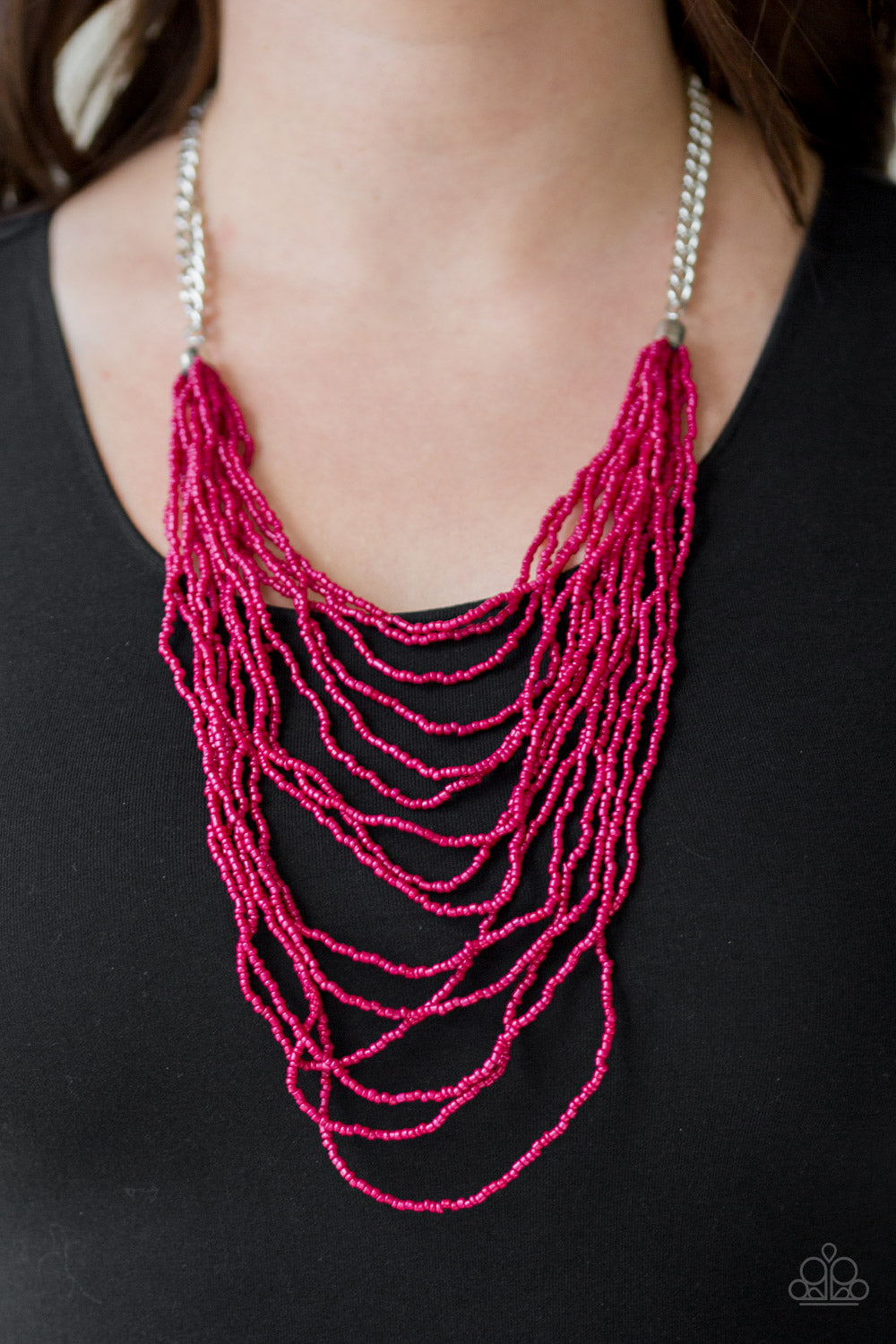 Bora Bombora - Pink Seedbeads Necklace