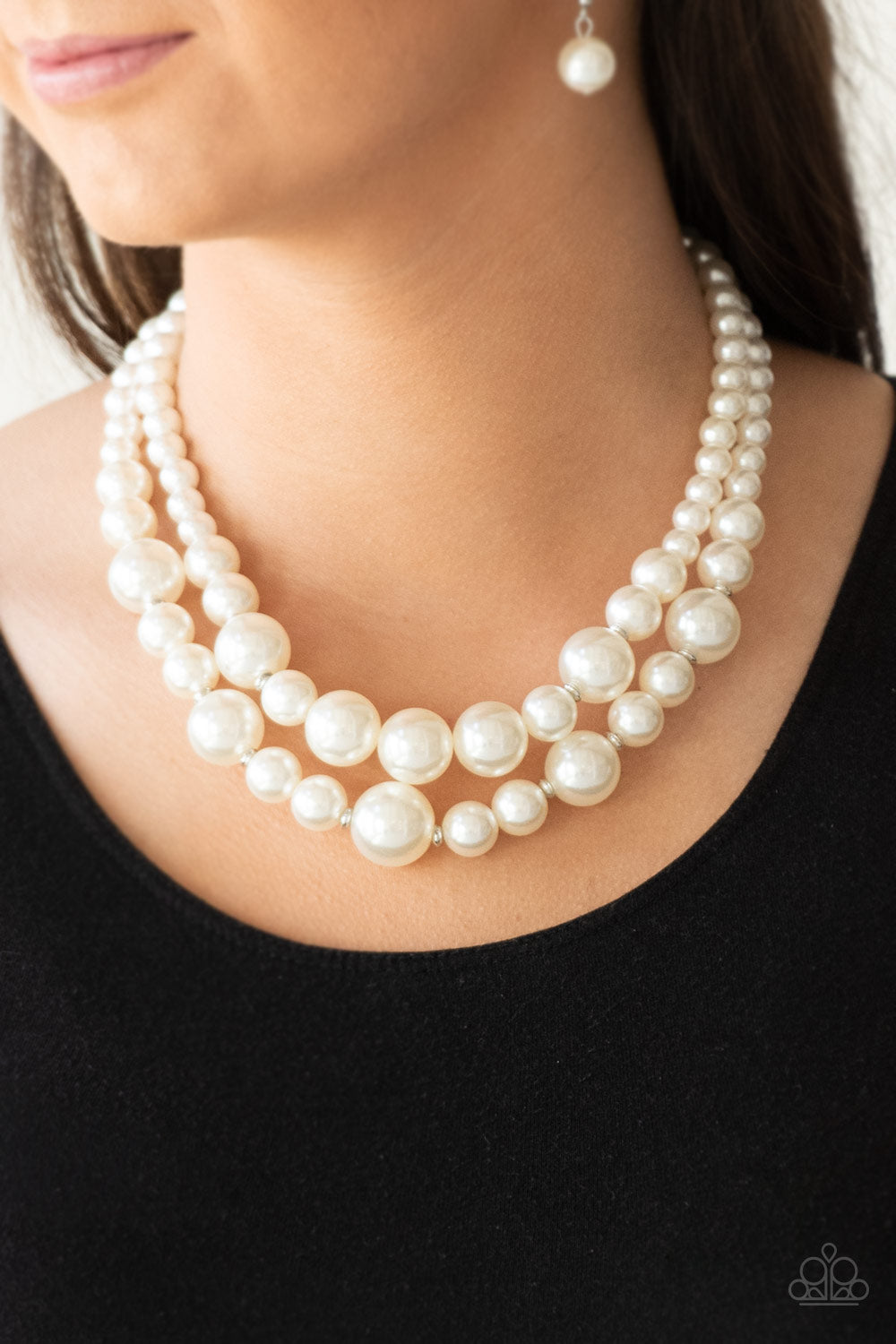 The More The Modest - White Pearls Necklace