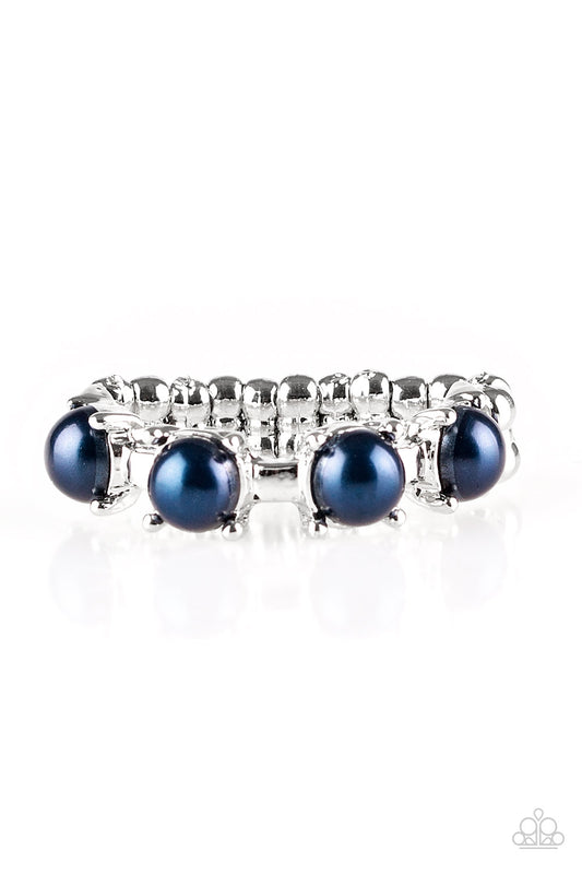 More Or PRICELESS - Silver w/Blue Ring