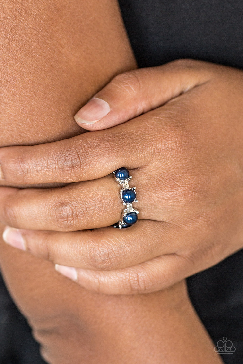 More Or PRICELESS - Silver w/Blue Ring