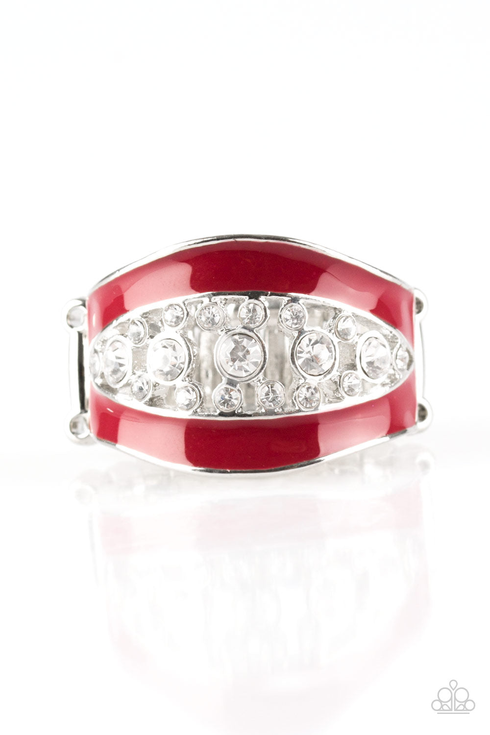 Trending Treasure - Silver w-Red Ring