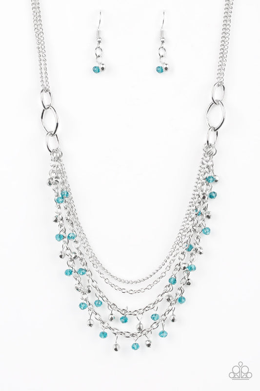 Financially Fabulous - Blue  Necklace - Paparazzi Accessories