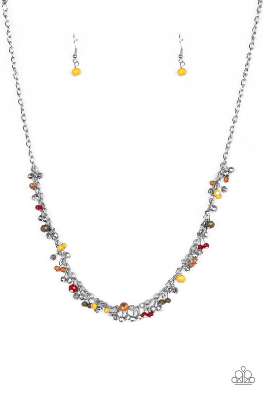 Sailing The Seven Seas - Silver w/Multi Beads Necklace