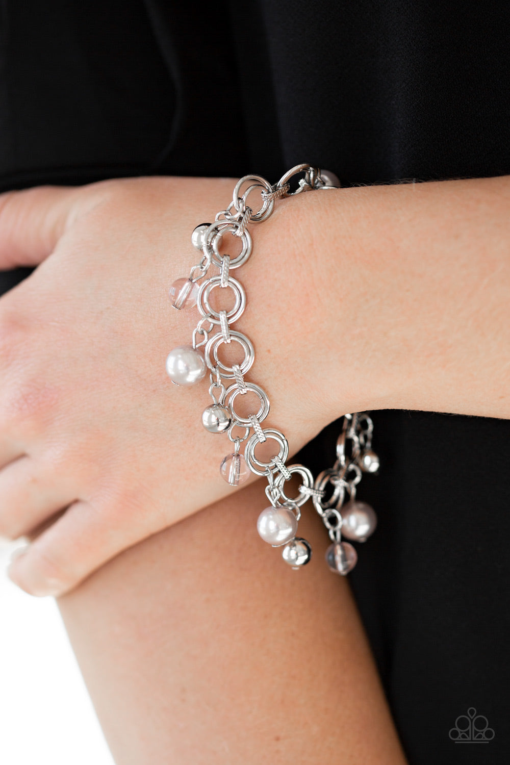 Fancy Fascination - Silver Bracelet - Paparazzi Accessories