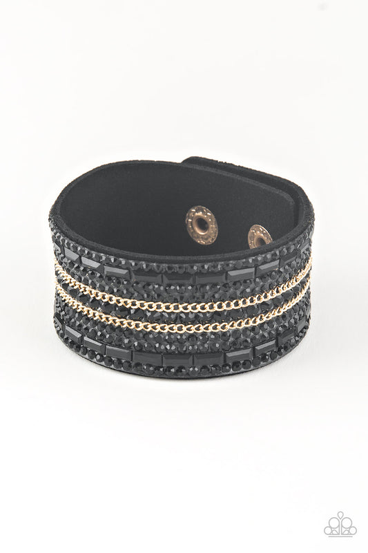Rebel Radiance - Black Wrap Bracelet