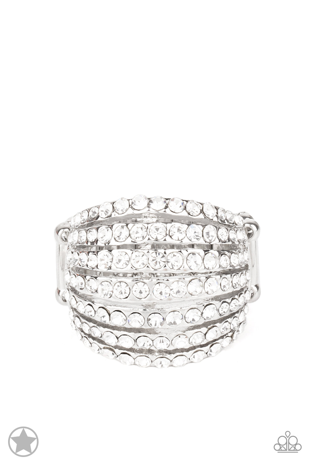 Blinding Brilliance - Silver w/rhinestones Ring
