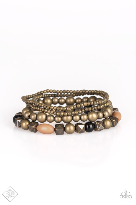 Babe-alicious Multi Brass Bracelet