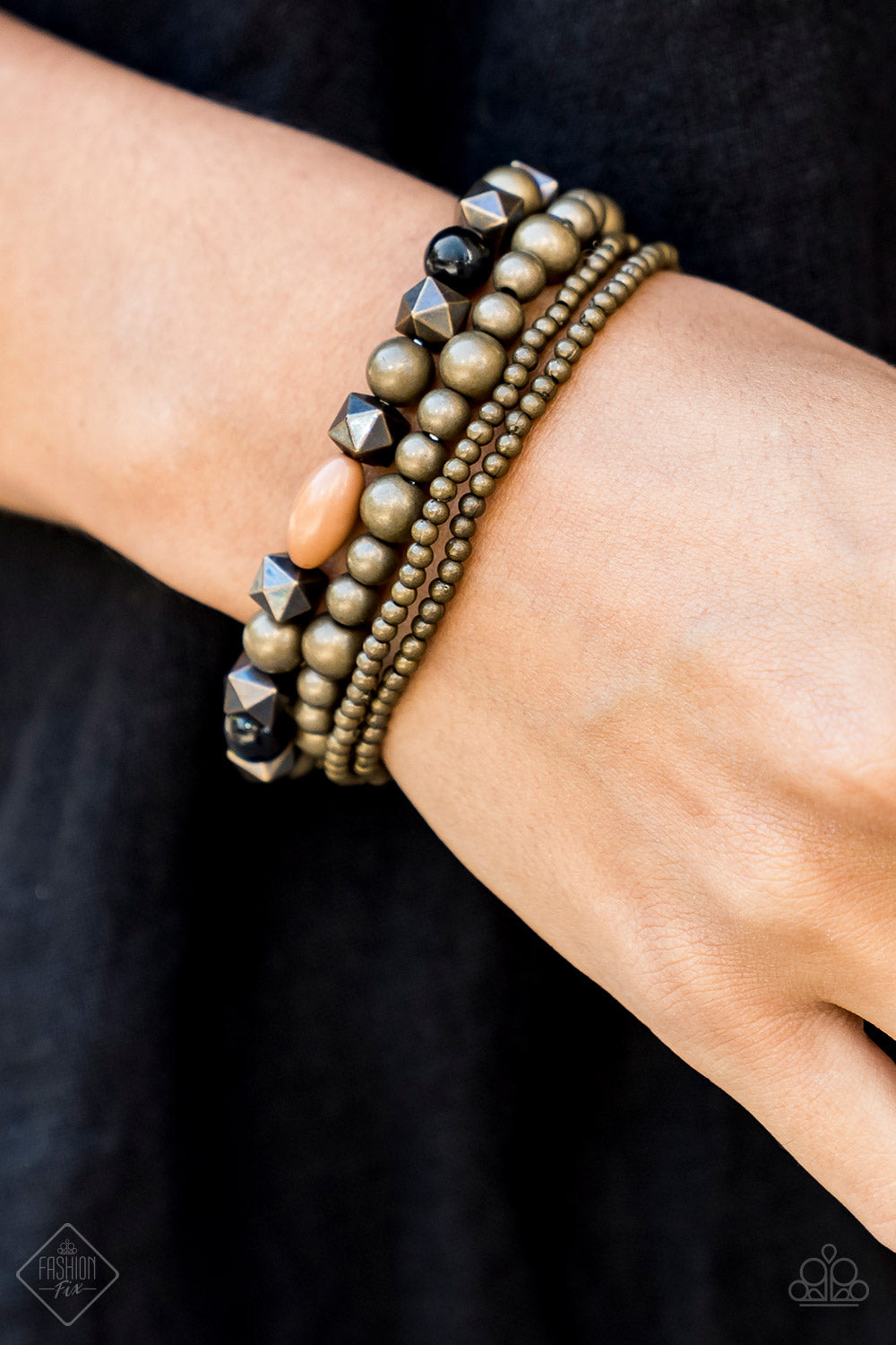 Babe-alicious Multi Brass Bracelet