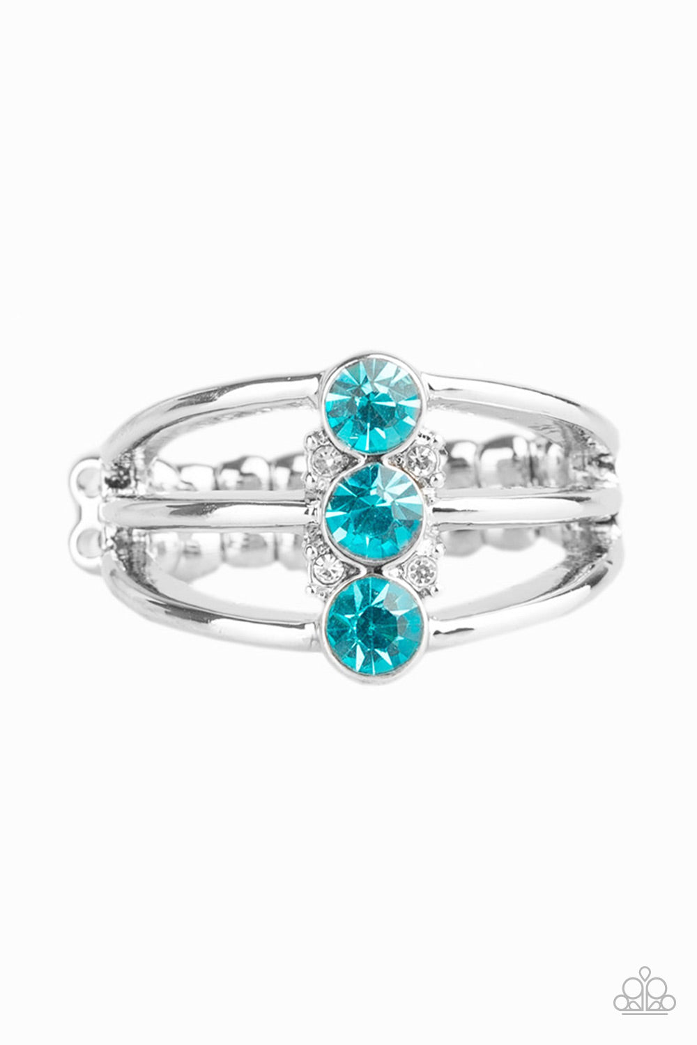 Triple Crown Winner - Silver w/Blue Ring