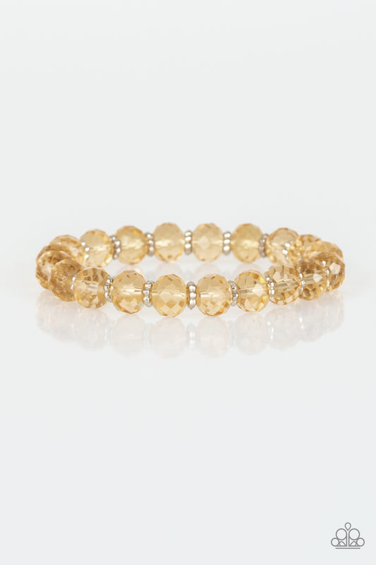Crystal Candelabras - Gold Crystal Bead Bracelet
