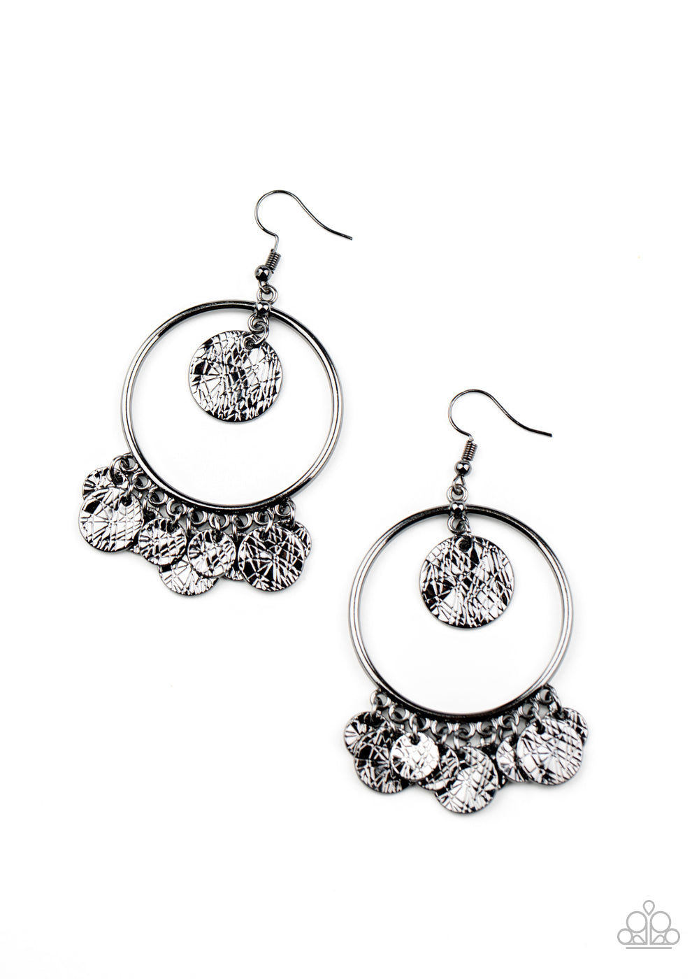 Start From Scratch - Gunmetal Earrings