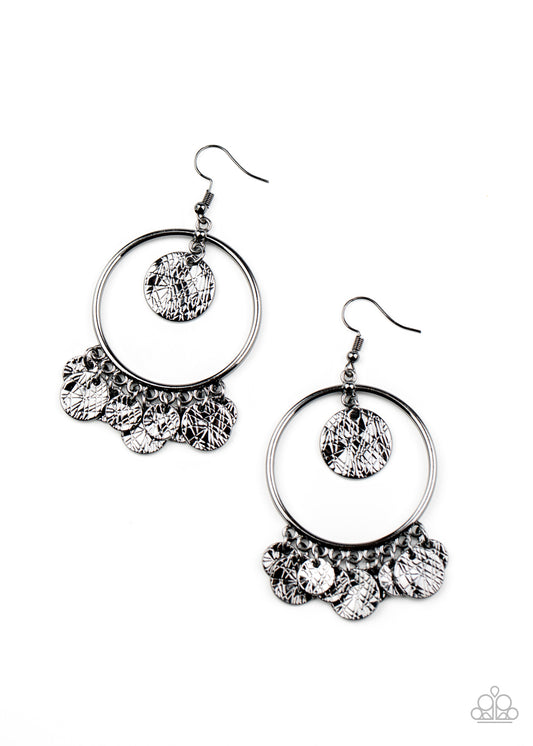 Start From Scratch - Gunmetal Earrings