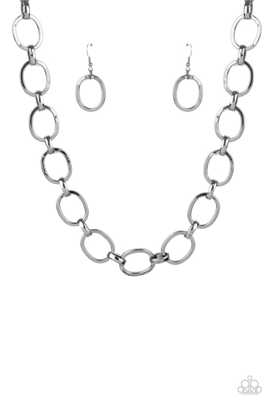 HAUTE-ly Contested - Gunmetal(Black) Necklace