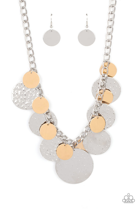 Industrial Grade Glamour - Silver w/Gold Necklace