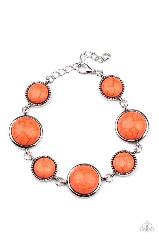 Turn Up The Terra - Silver w/Orange Bracelet
