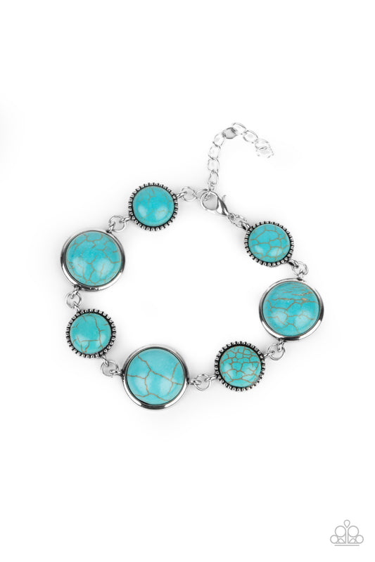 Turn Up The Terra - Silver w/Turquoise stone Bracelet