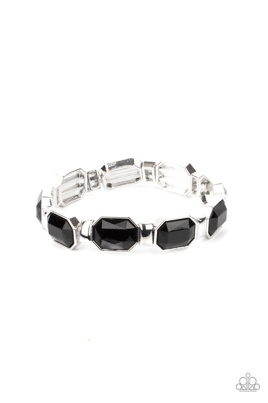 Fashion Fable Bracelet - Silver w/Black