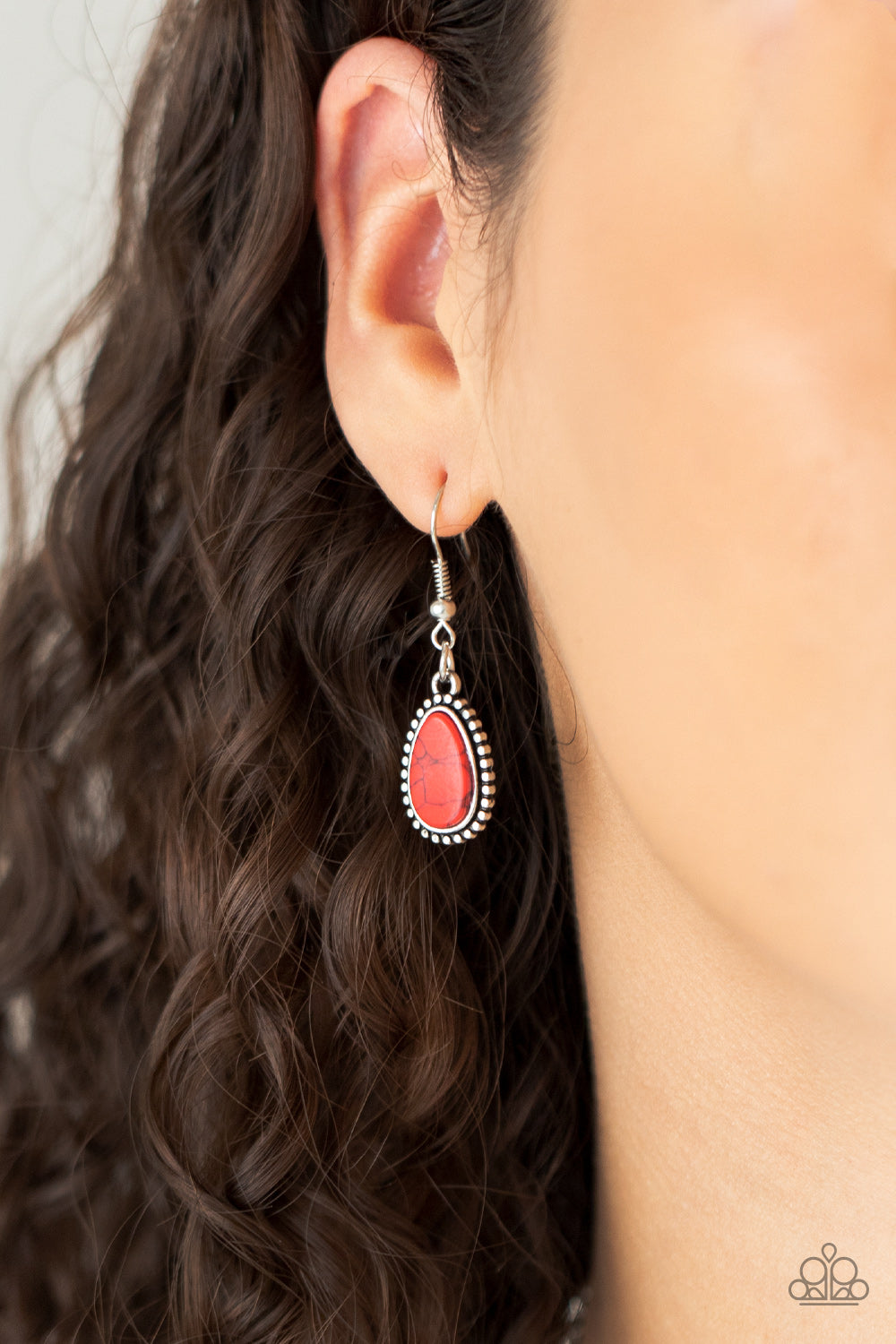 Elemental Eden - Silver w/Red Necklace
