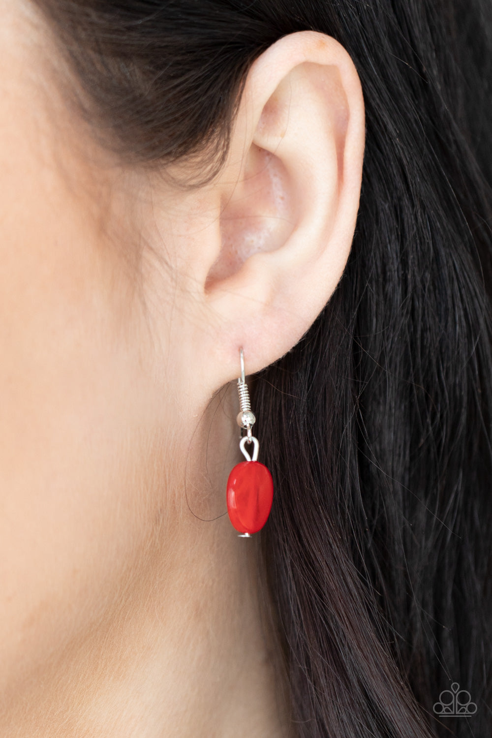Light-Scattering Luminosity - Silver w/Red Necklace