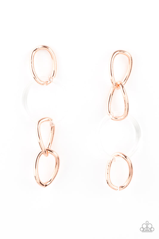 Talk In Circles - Copper Earrings
