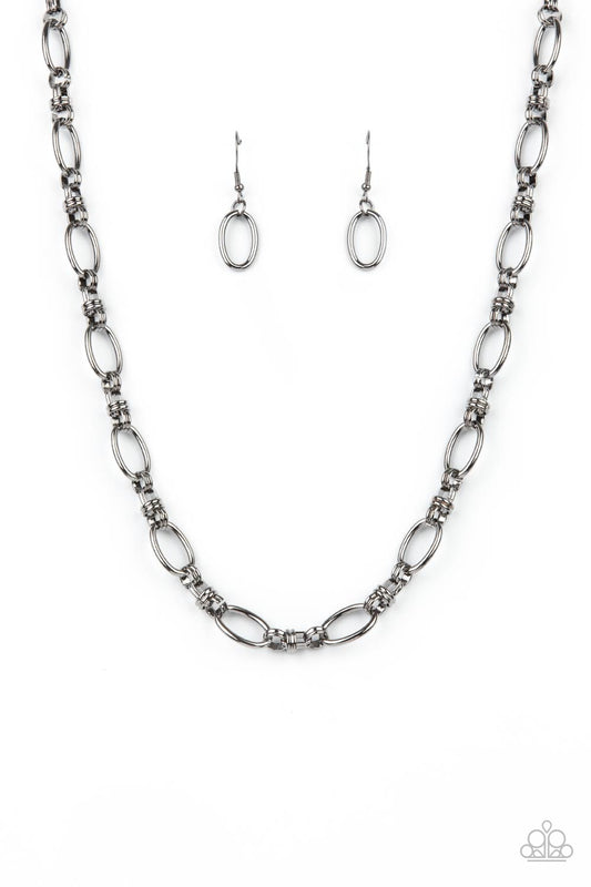 Defined Drama - Gunmetal (Black) Necklace