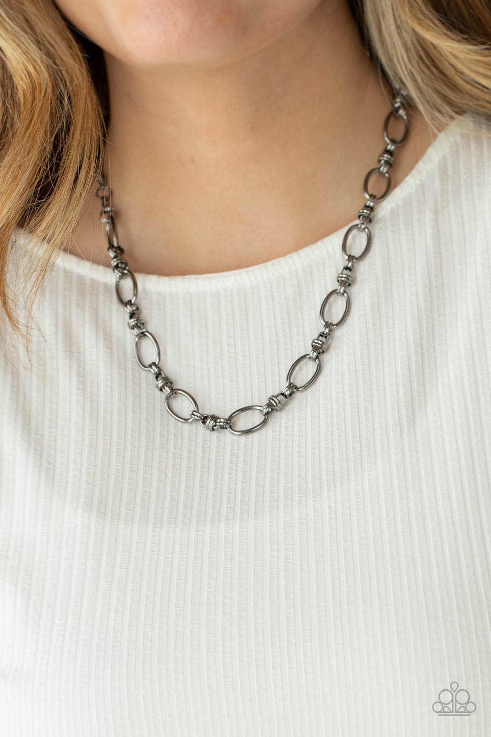 Defined Drama - Gunmetal (Black) Necklace