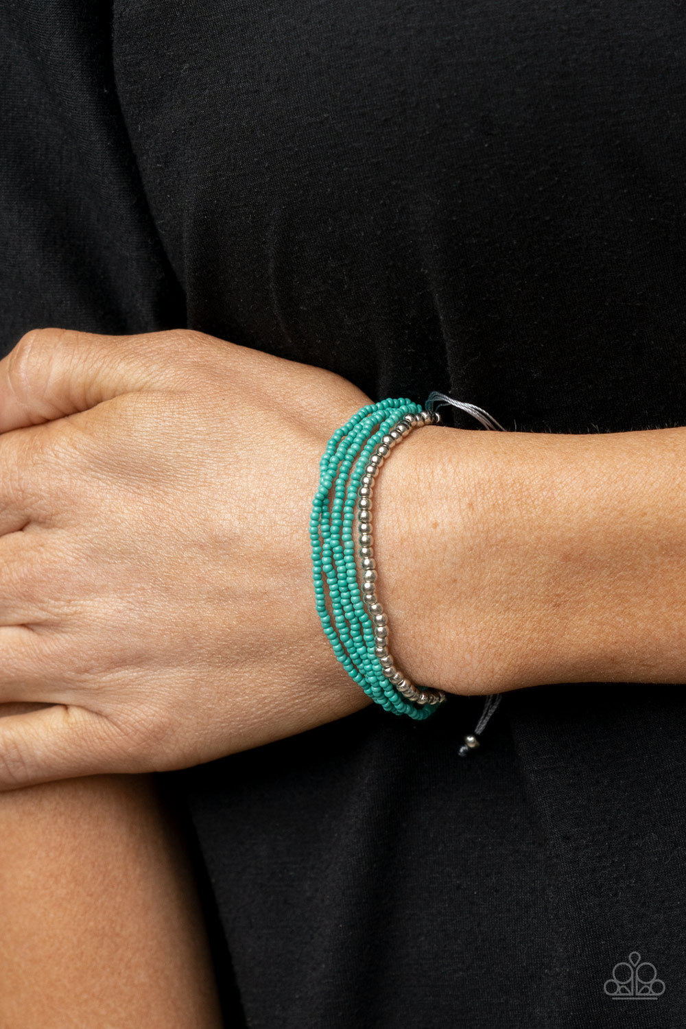 All Beaded Up - Turquoise Blue  Seedbeads Bracelet