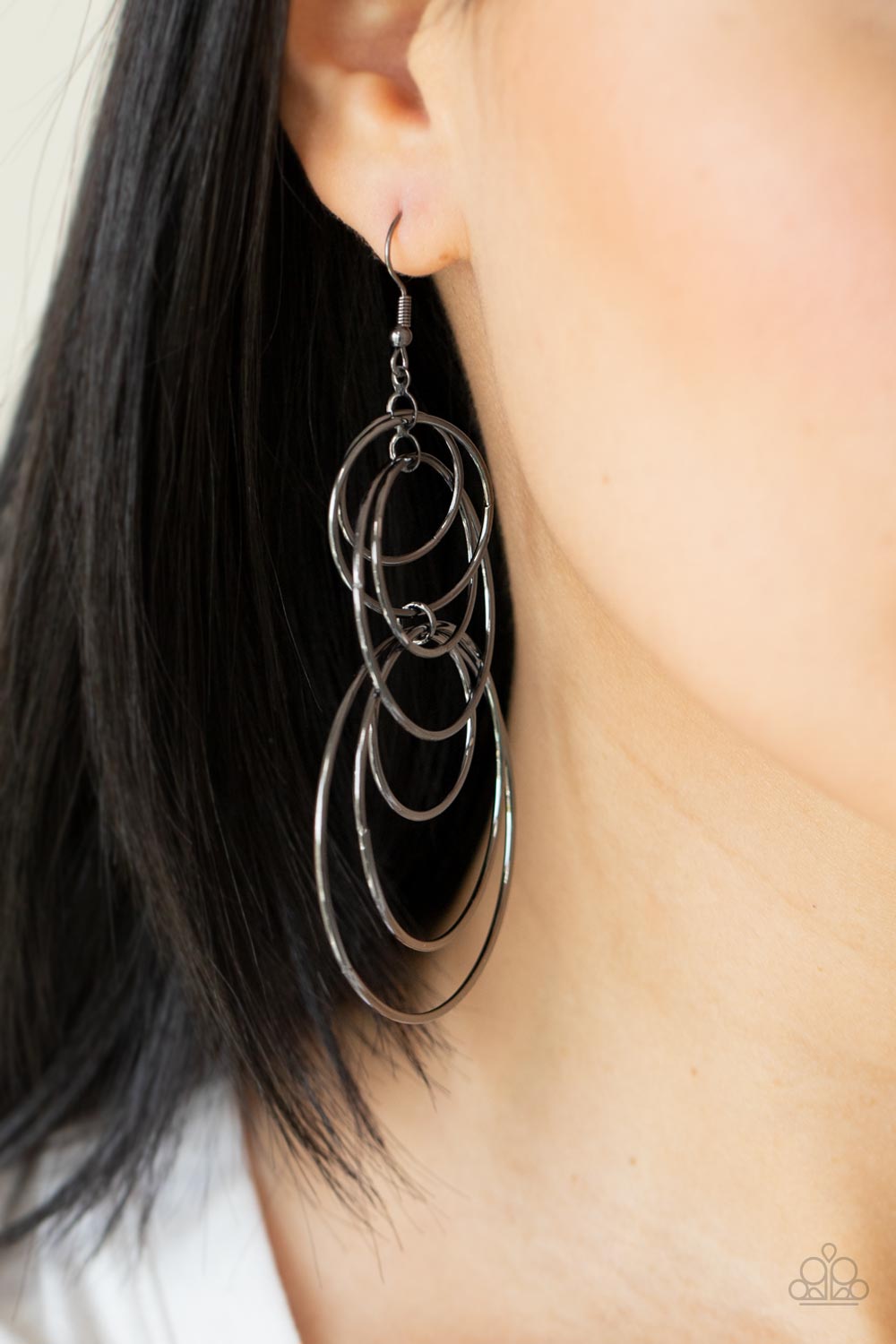 I Feel Dizzy -Gunmetal  Earrings