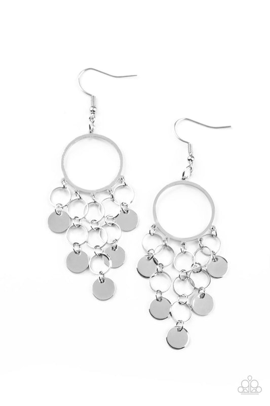Cyber Chime - Silver Earrings