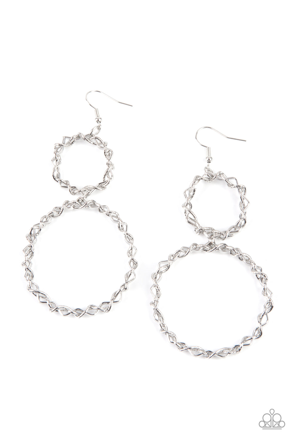 Twist of FABULOUS - Silver  Earrings
