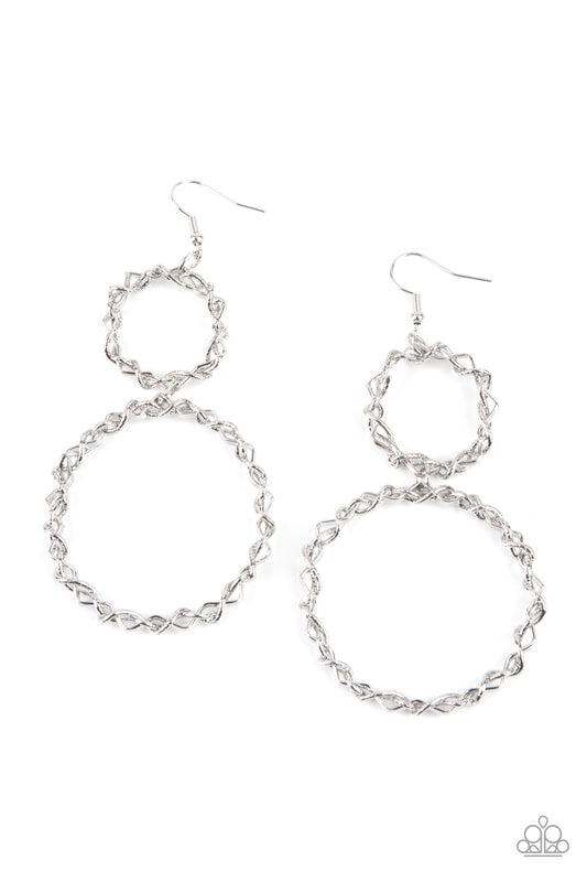 Twist of FABULOUS - Silver  Earrings