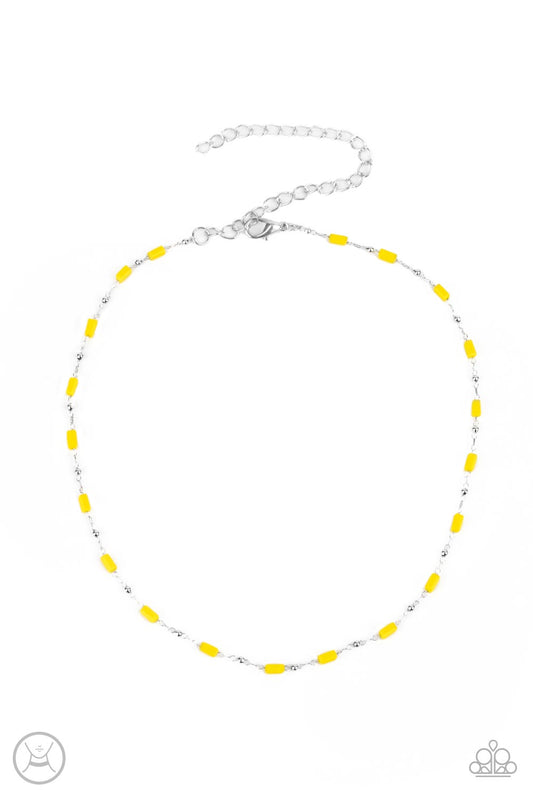 Urban Expo - Yellow Choker Necklace