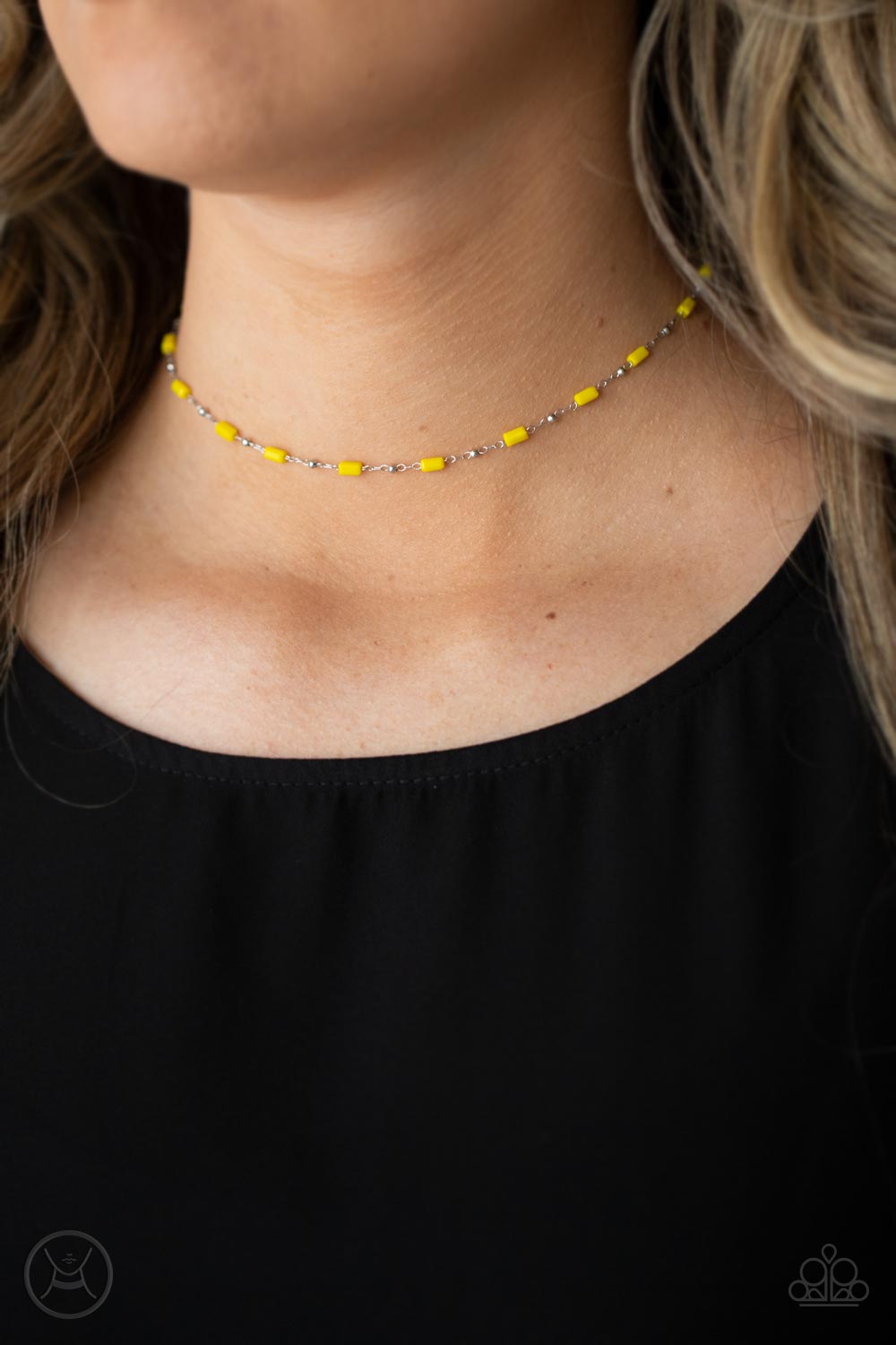 Urban Expo - Yellow Choker Necklace
