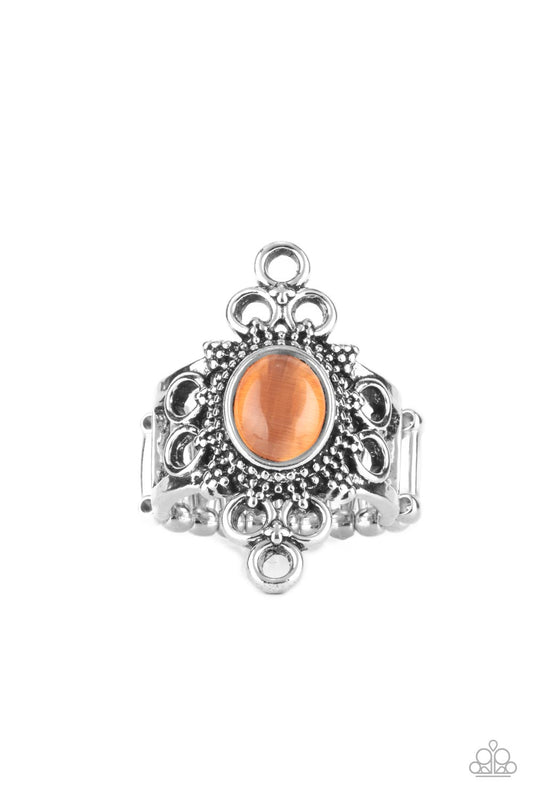 Mystical Mystique - Orange Ring - Paparazzi Accessories