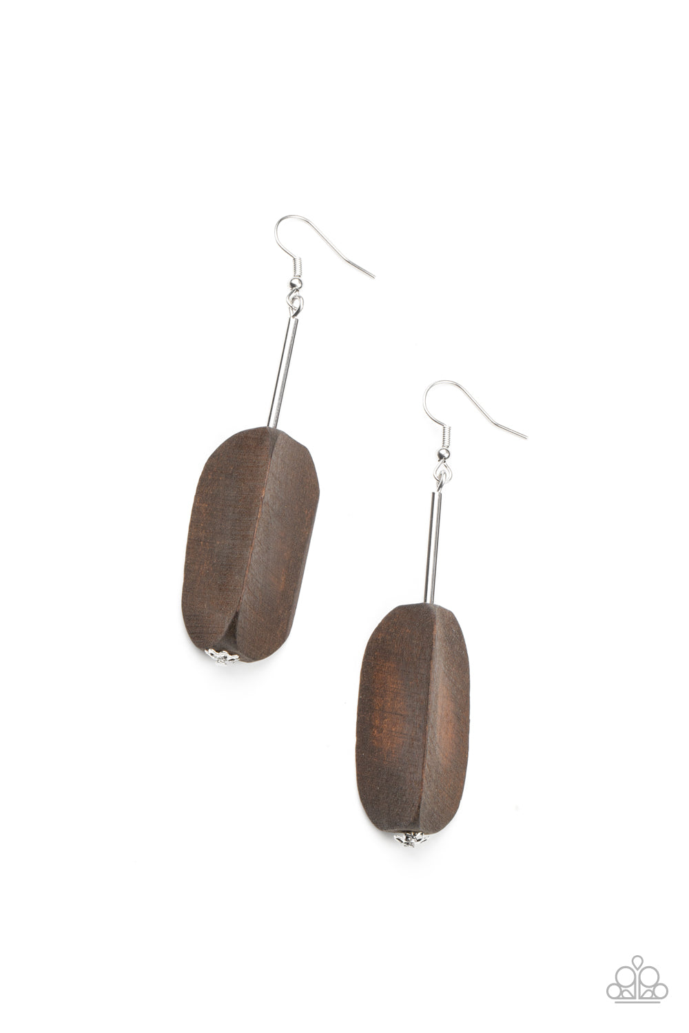 Tamarack Trail - Brown Wood Earrings