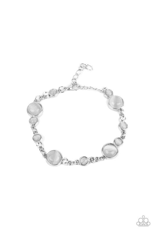 Storybook Beam - Silver w/White Bracelet