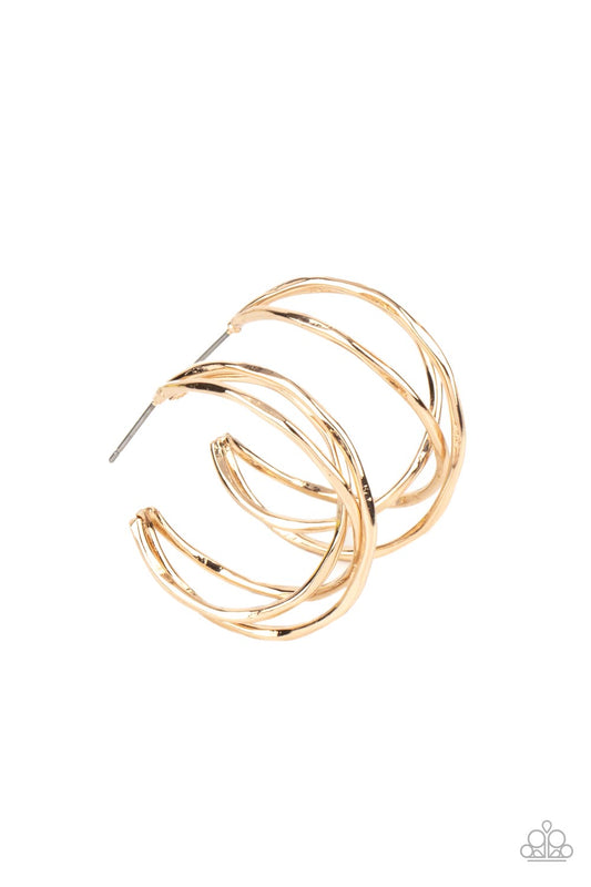 City Contour - Gold Earrings