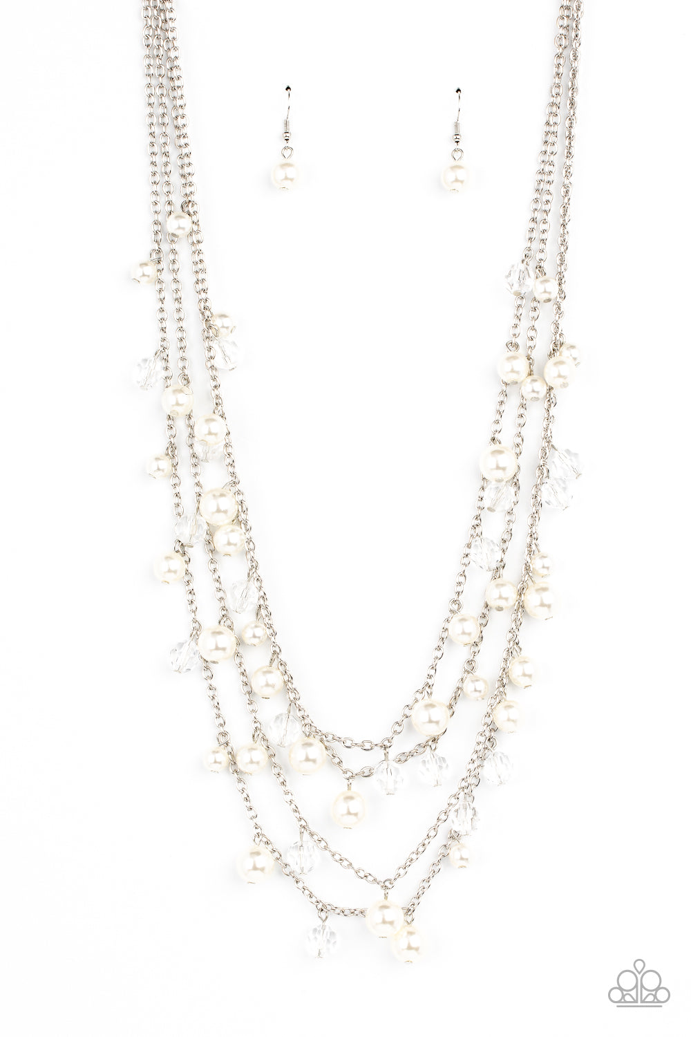 Vintage Virtuoso - White Necklace - Paparazzi Accessories