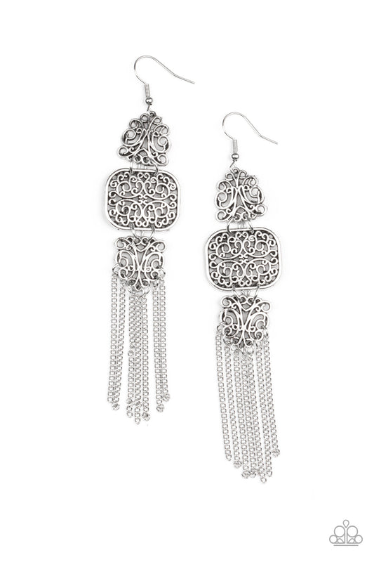 Eastern Elegance - Silver Earrings