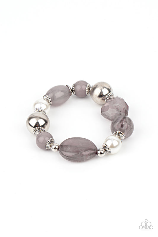 Resort Ritz - Silver w/Grey Bracelet