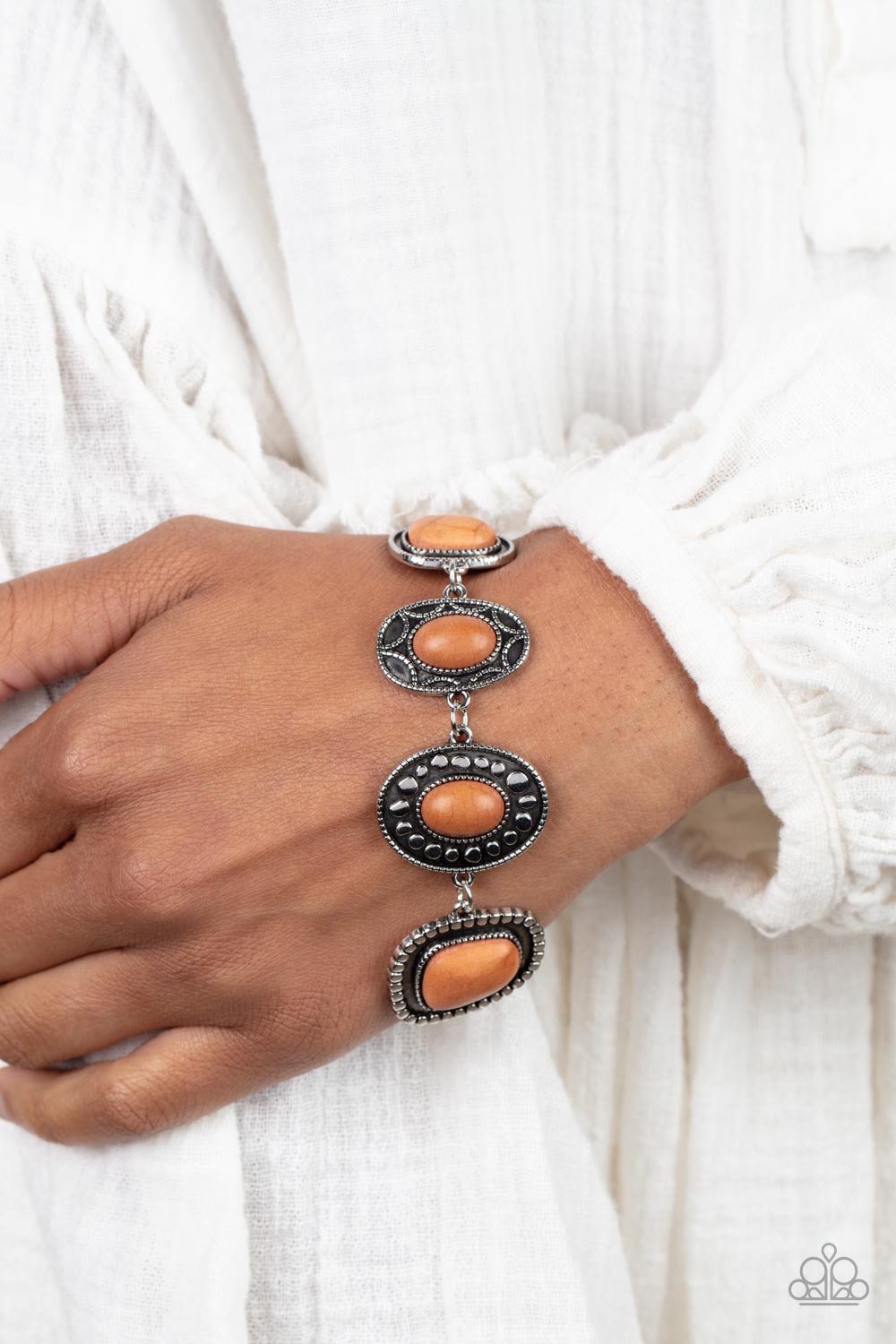 Taos Trendsetter - Silver w/Brown Bracelet
