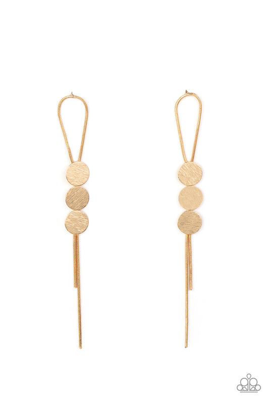Bolo Beam - Gold Earrings
