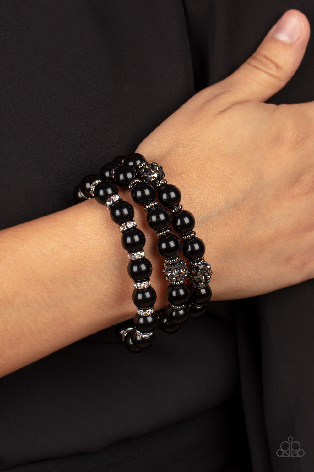 Poshly Packing  Bracelet- Black - Paparazzi Accessories