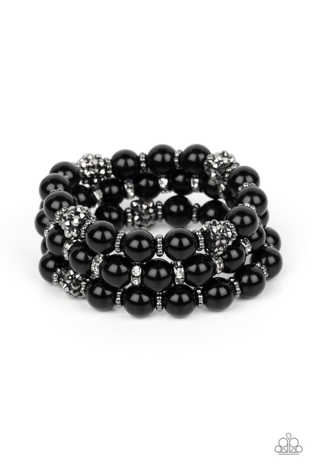 Poshly Packing  Bracelet- Black - Paparazzi Accessories